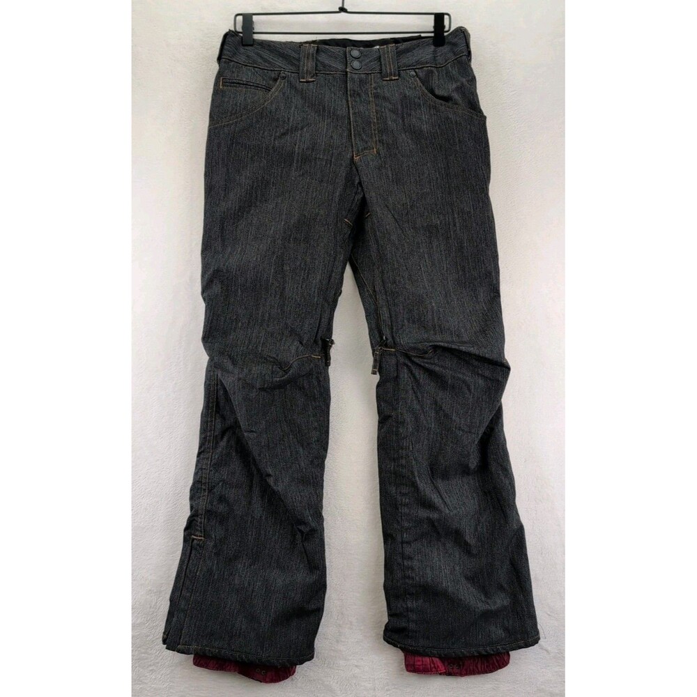 Aperture Slim Fit Denim Look Snowboard Pants 10,000 MM Waterproofing Men's Small